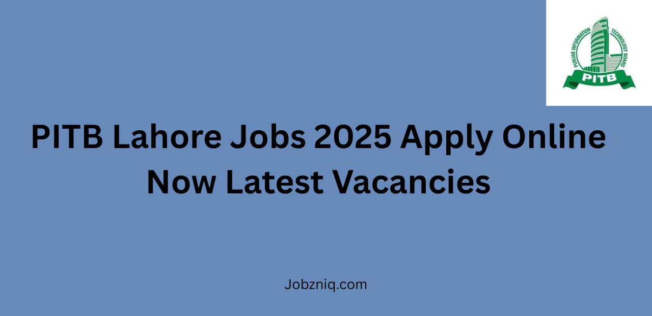 PITB Lahore Jobs 2025